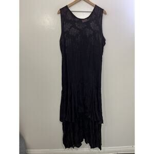 Boho Goth Witchy Dark Renaissance Romance Avant Garde Dress OS Earthy Lagenlook